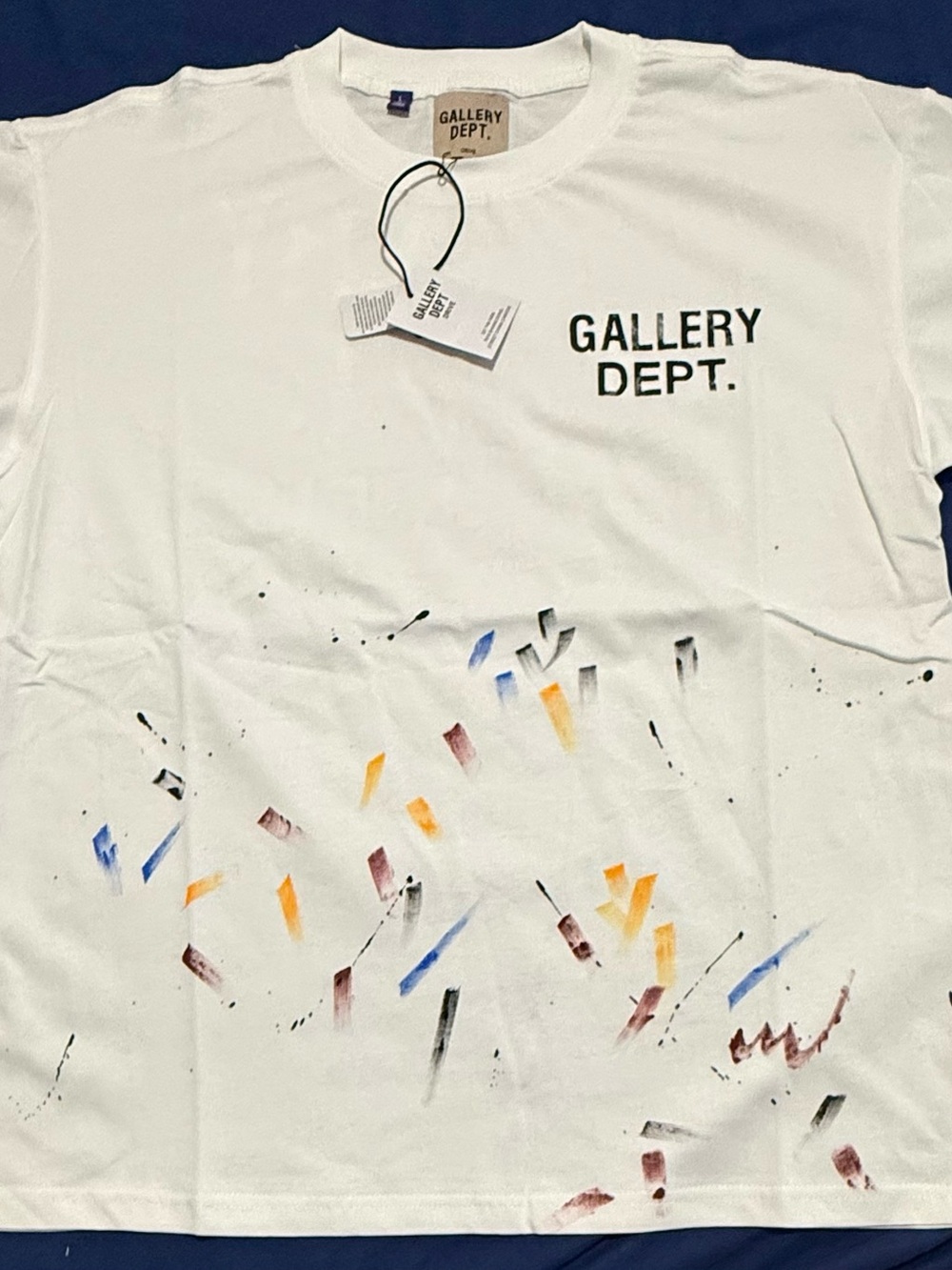 Gallery Dept. Miami FL Paint Splatter T-Shirt White Men’s Size L – New With Tags